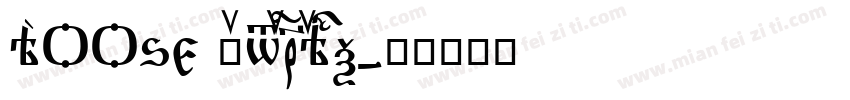 Loose ExtraBlack字体转换